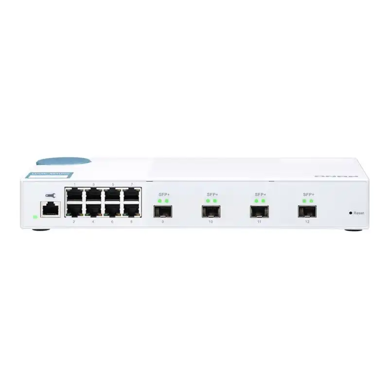 QNAP - Commutateur - Géré - 8 x 10 - 100 - 1000 + 4 x 10 Gigabit SFP+ - de bureau (QSW-M408S)_1